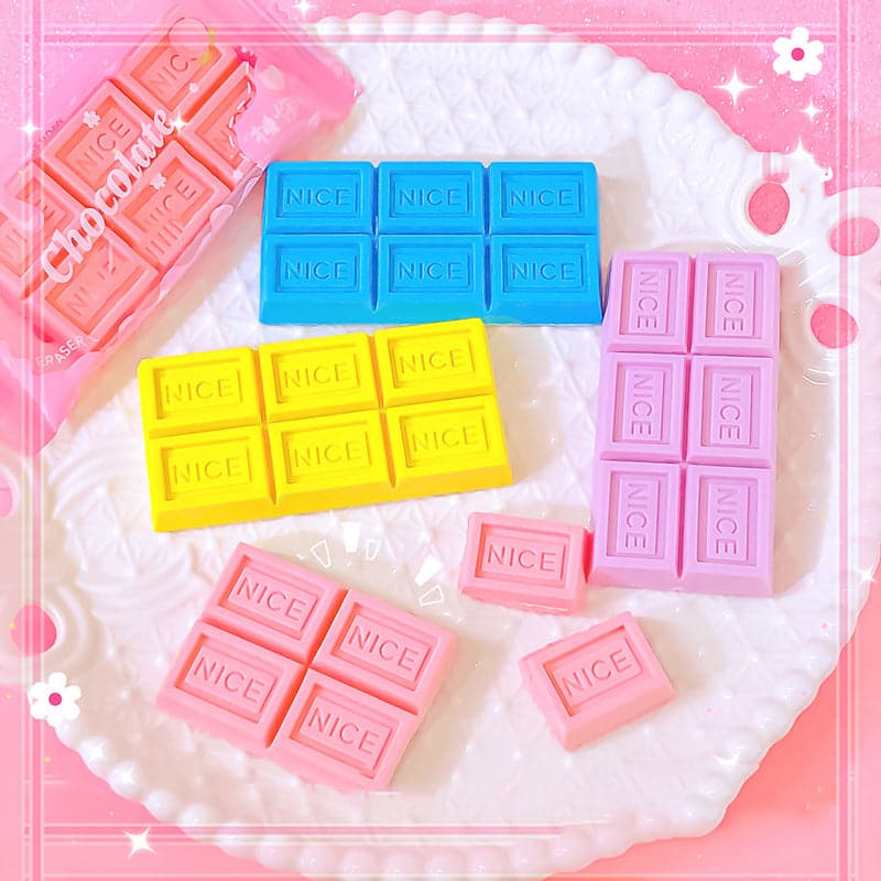 COLORFUL CHOCOLATE ERASER
