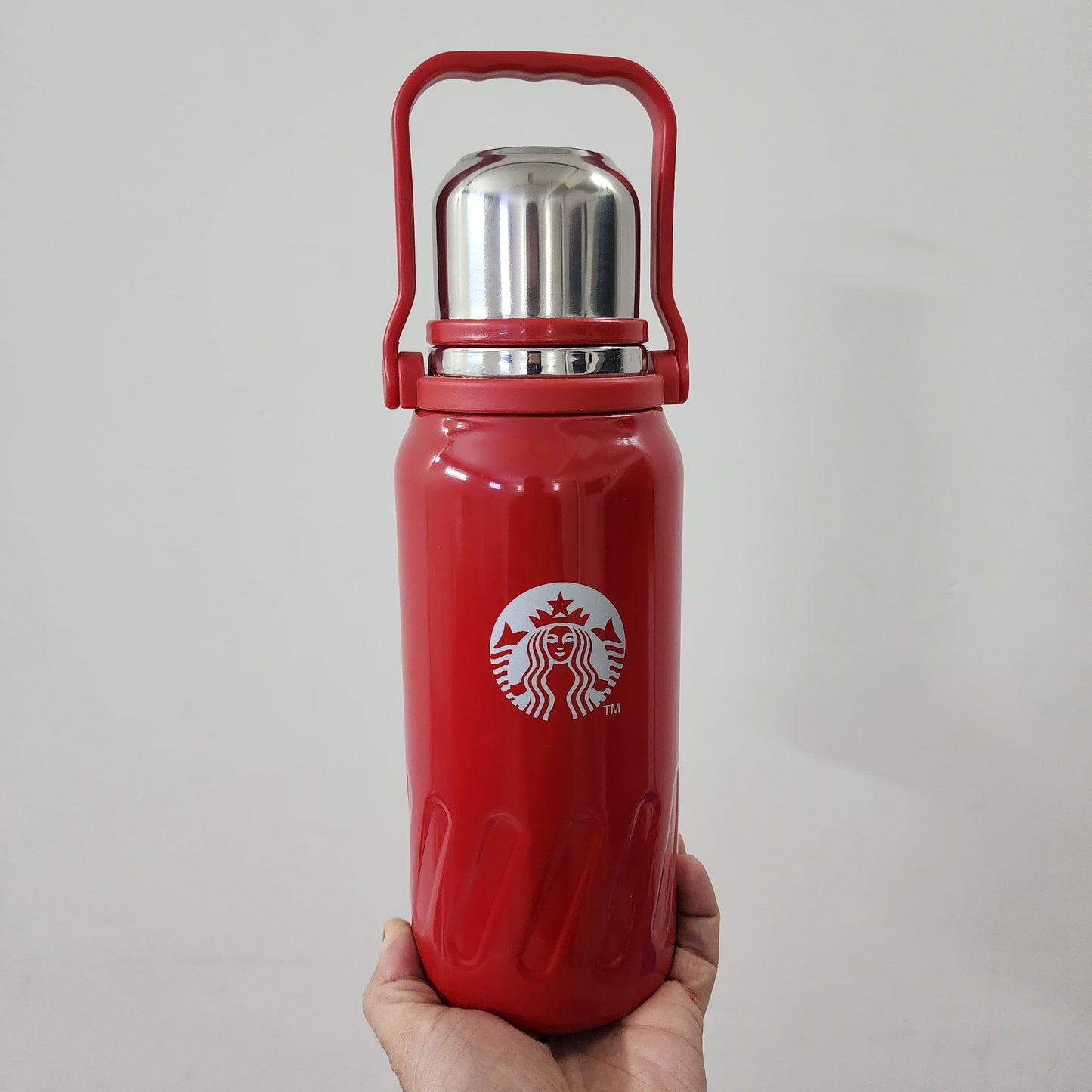 STARBUCKS VACCUME TRAVEL FLASK { STAINLESS STEEL , 1200ml }