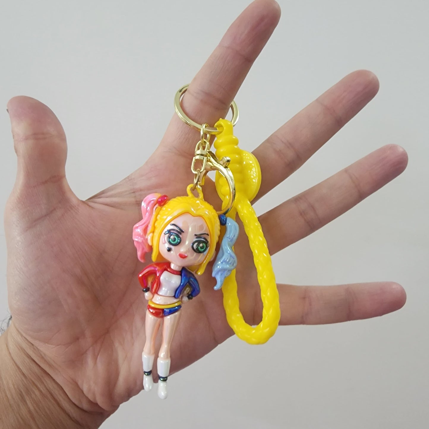 HARLEY QUIN HOLOGRAPHIC { 3D } KEY CHAIN
