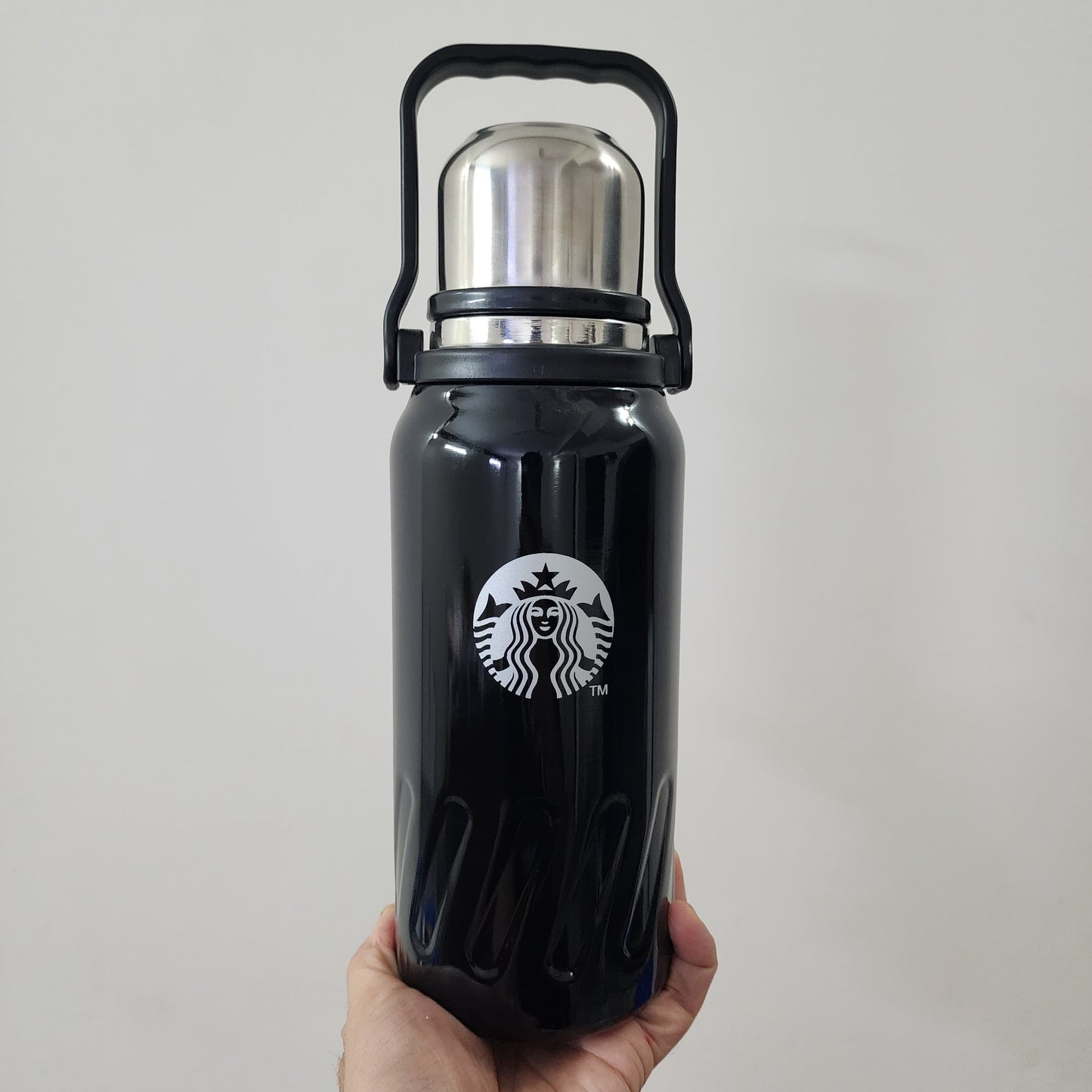 STARBUCKS VACCUME TRAVEL FLASK { STAINLESS STEEL , 1200ml }