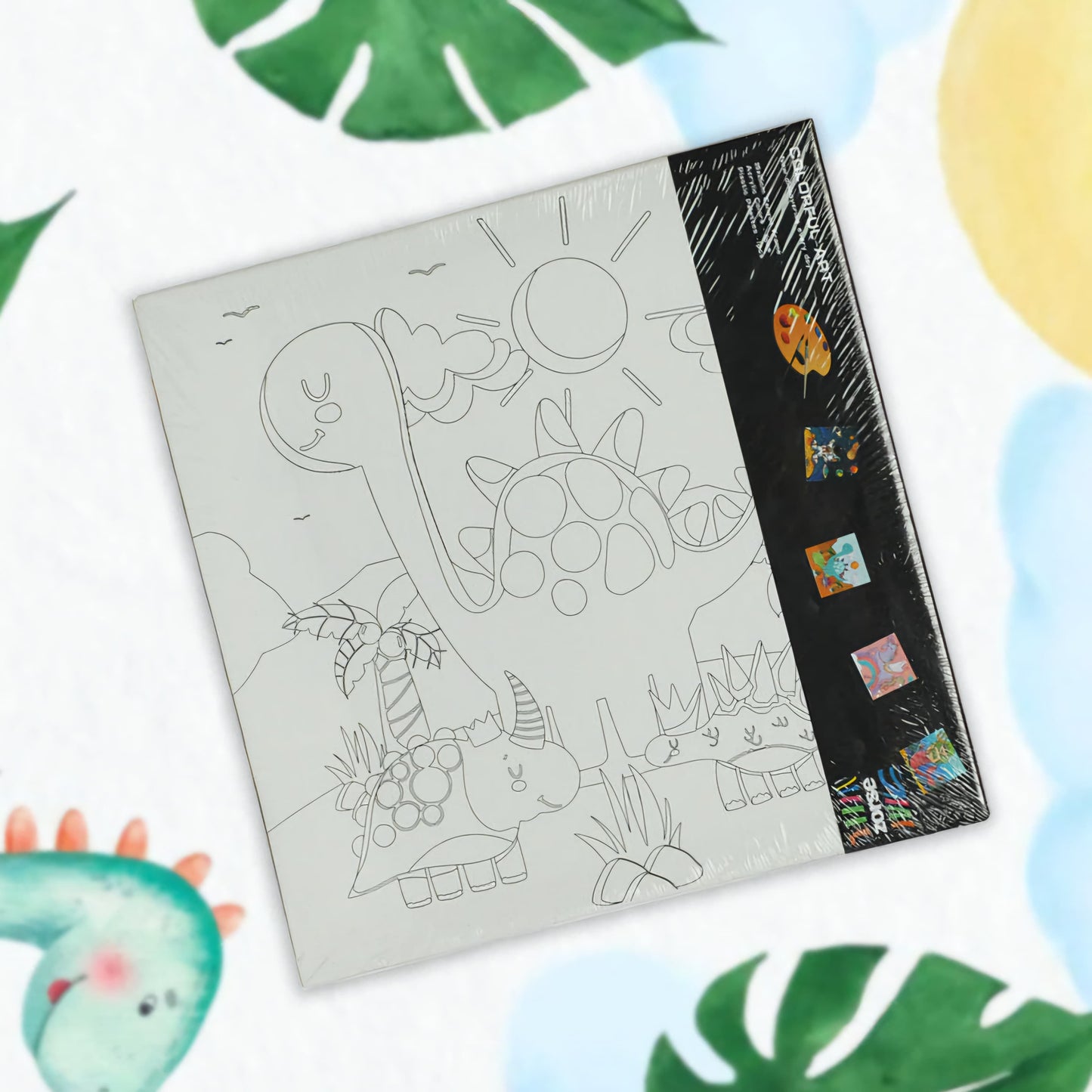 WOODEN FRAME CANVAS PAINTING SET ( SIX COLOR SHADES )(30X40cm)