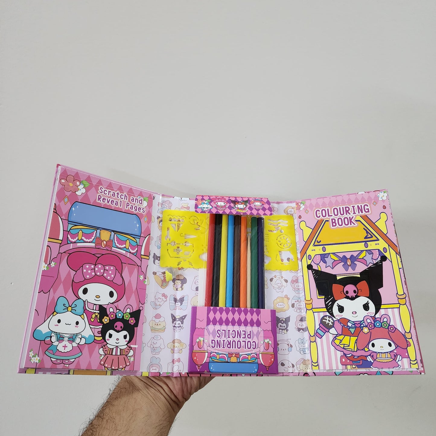 CREATIVE SCRATCH/COLORING TRAVEL BOOK SET