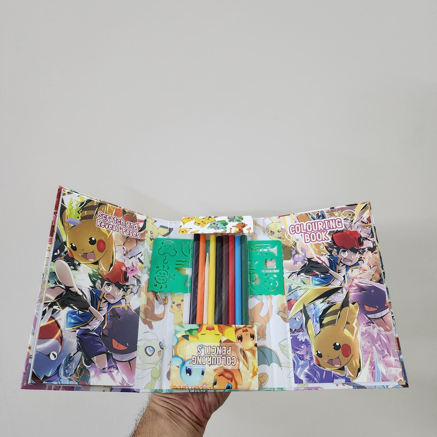 CREATIVE SCRATCH/COLORING TRAVEL BOOK SET