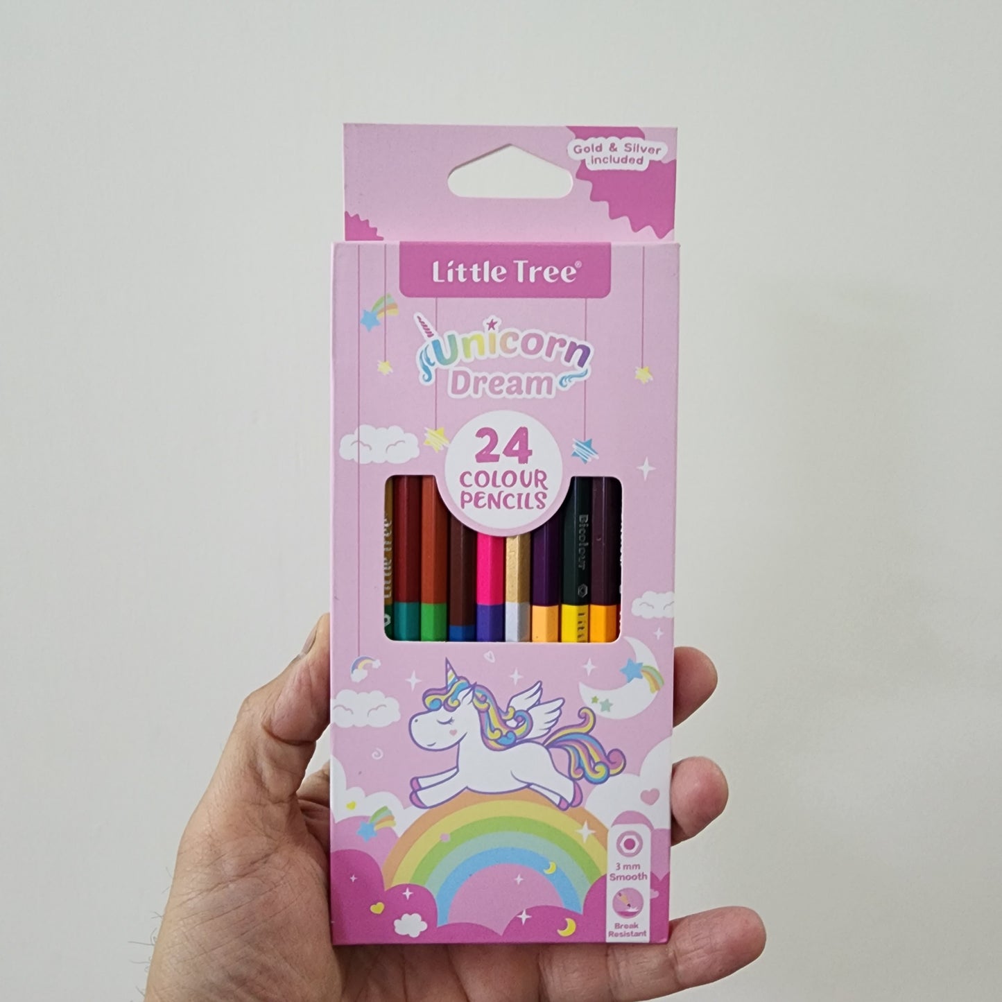 SPACE AND UNICORN THEME PENCIL COLORS