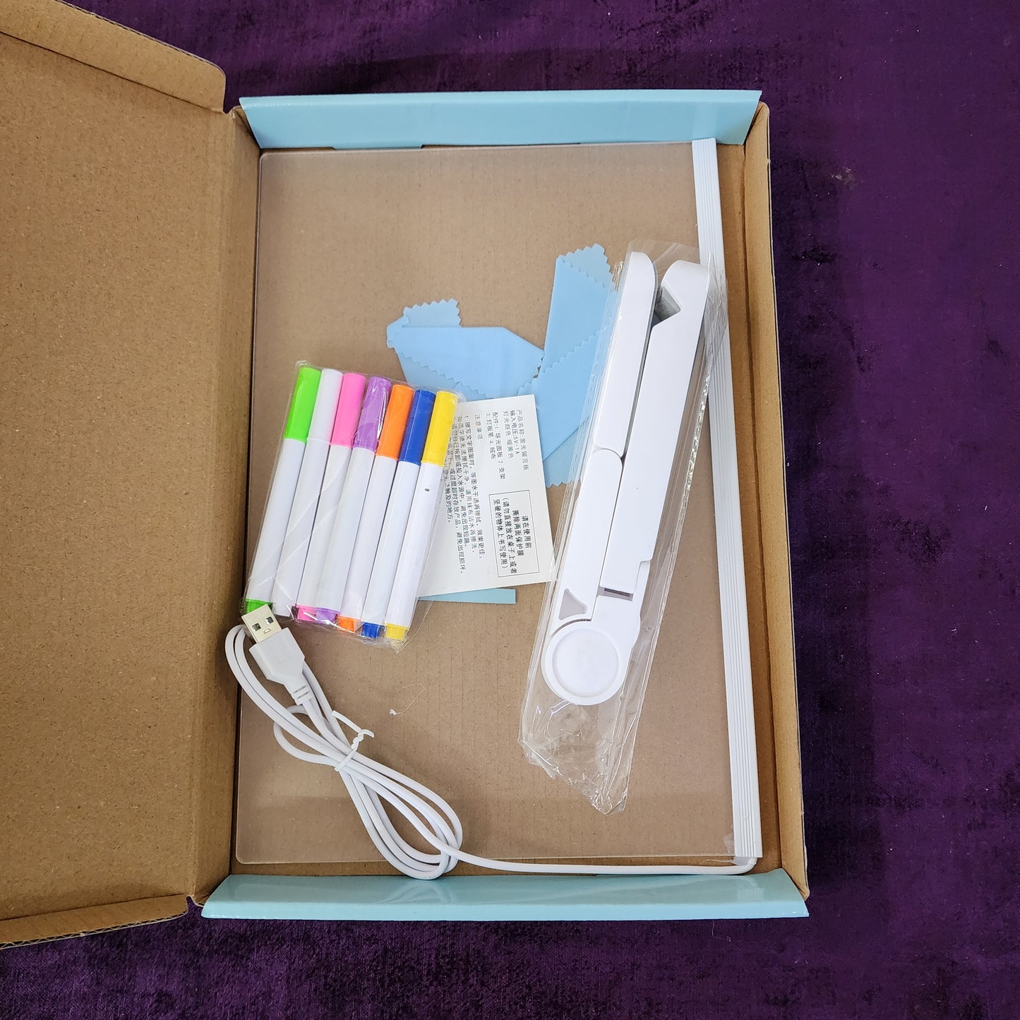 DIY 3d Rewritable Message Board with Ligth & 7 pens