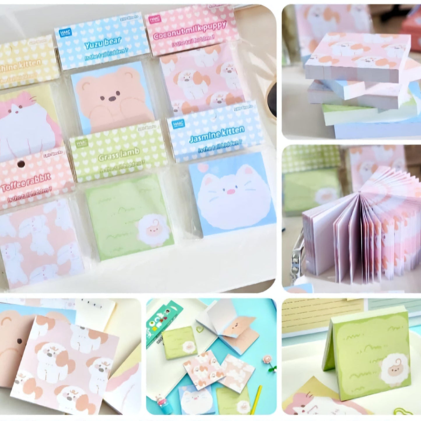CUTE ANIMAL STICKY NOTES