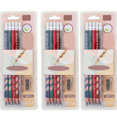 RETRO HOLE GROOVE PENCIL SET