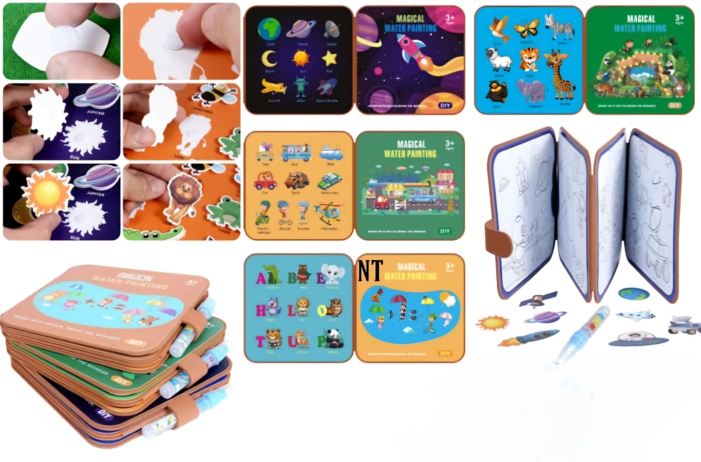 PREMIUM MAGIC WATER BOOK WITH STICKERS