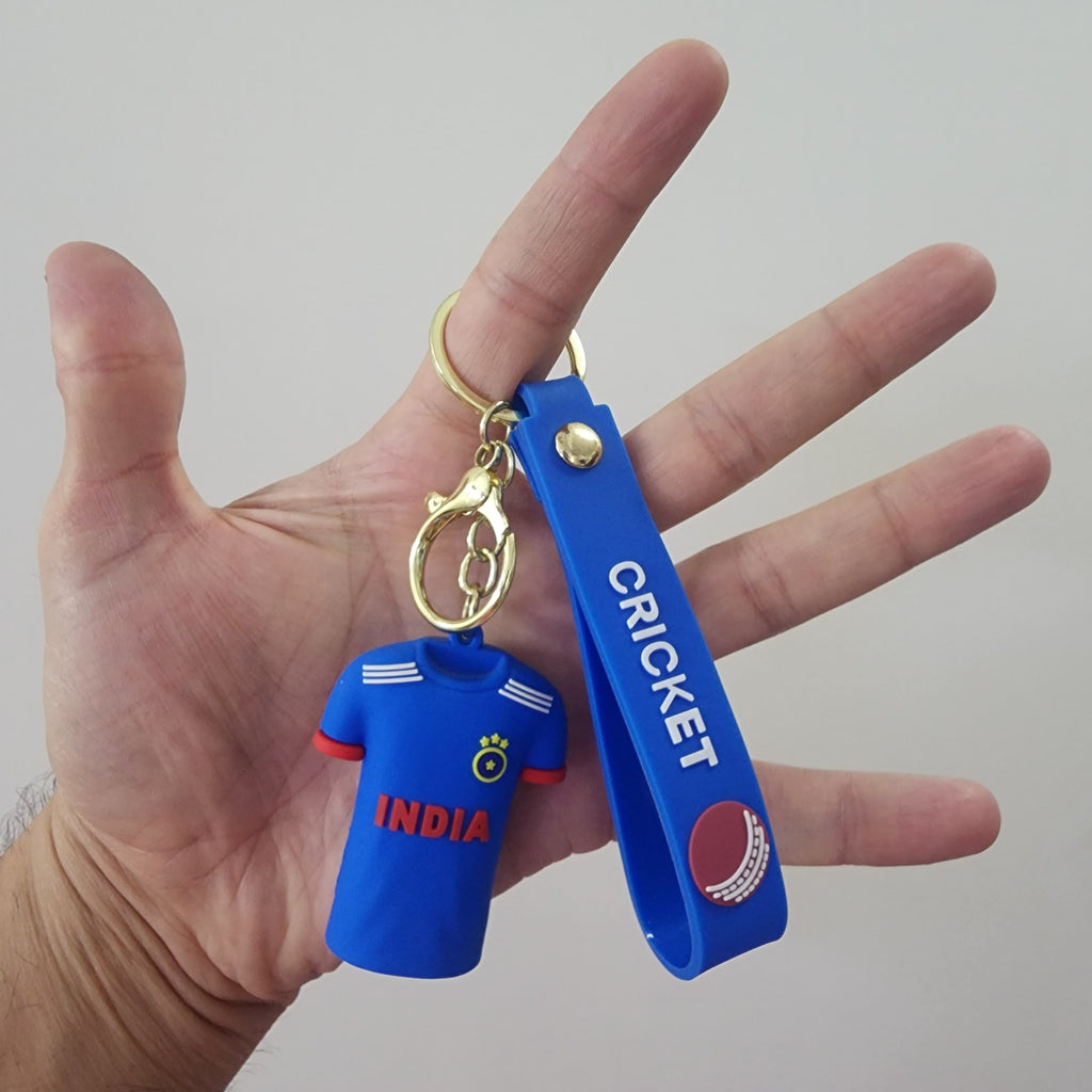 INDIAN CRICKET JERSEY { 3D } KEY CHAIN [MSD]