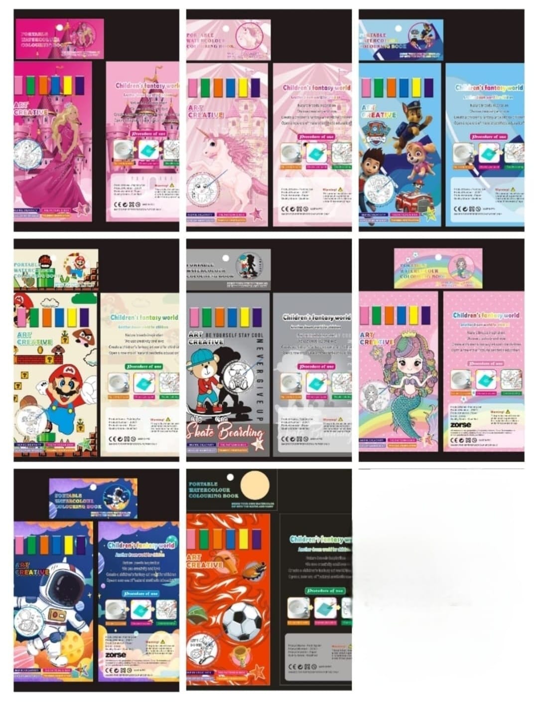 10 PAGE COLORING BOOK