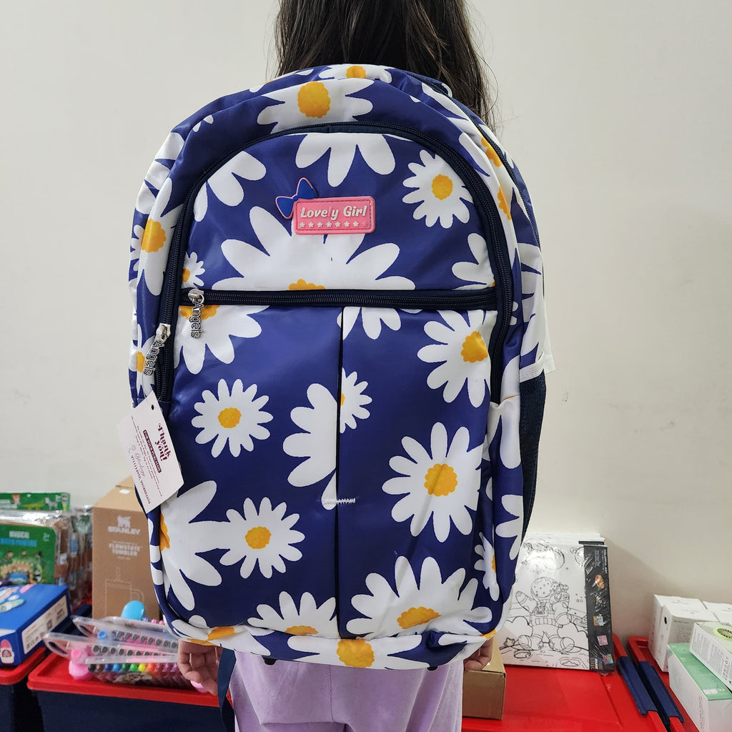FLORAL PRINTED BACKPACK [ POLYESTER WATER PROOF ]