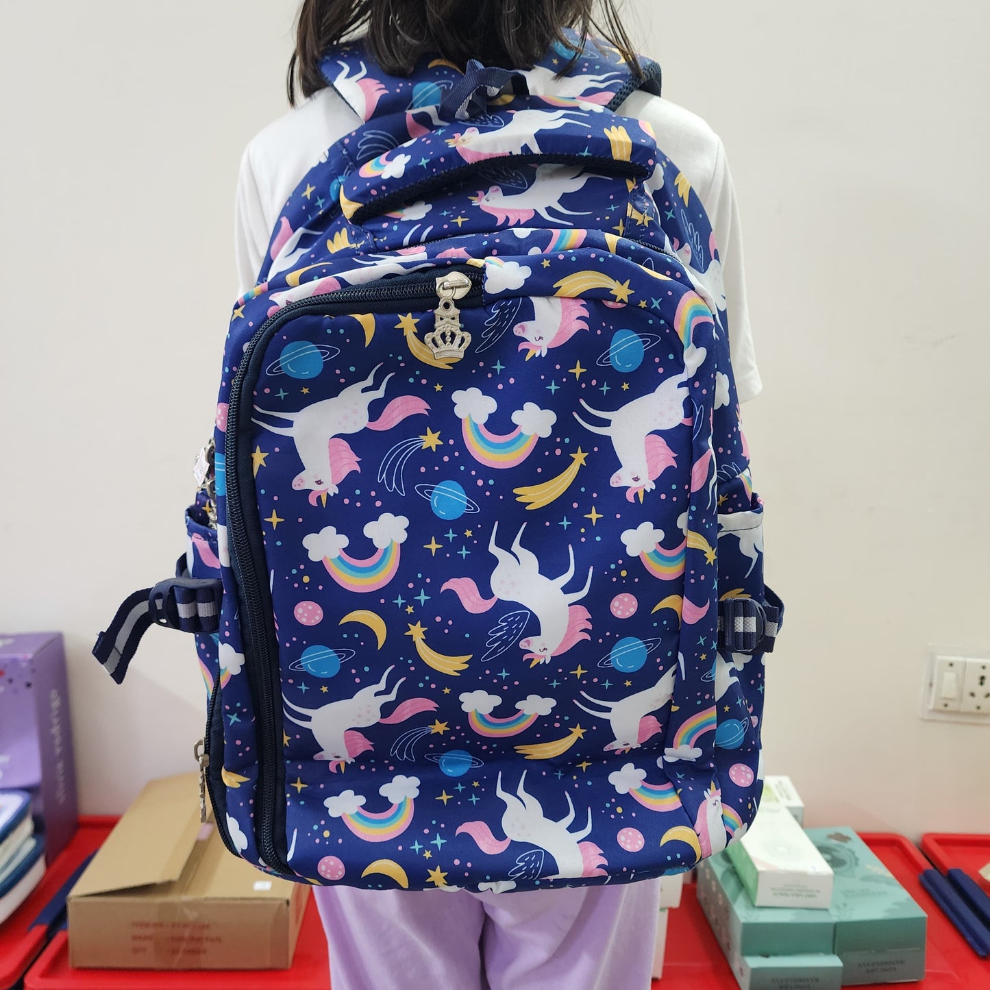 UNICORN THEME BACKPACK [ POLYESTER WATER PROOF ]
