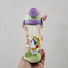 UNICORN DESIGN PLASTIC WATER BOTTLE { 300ml }