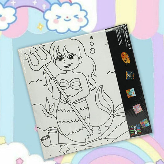 WOODEN FRAME CANVAS PAINTING SET ( SIX COLOR SHADES )(30X40cm)