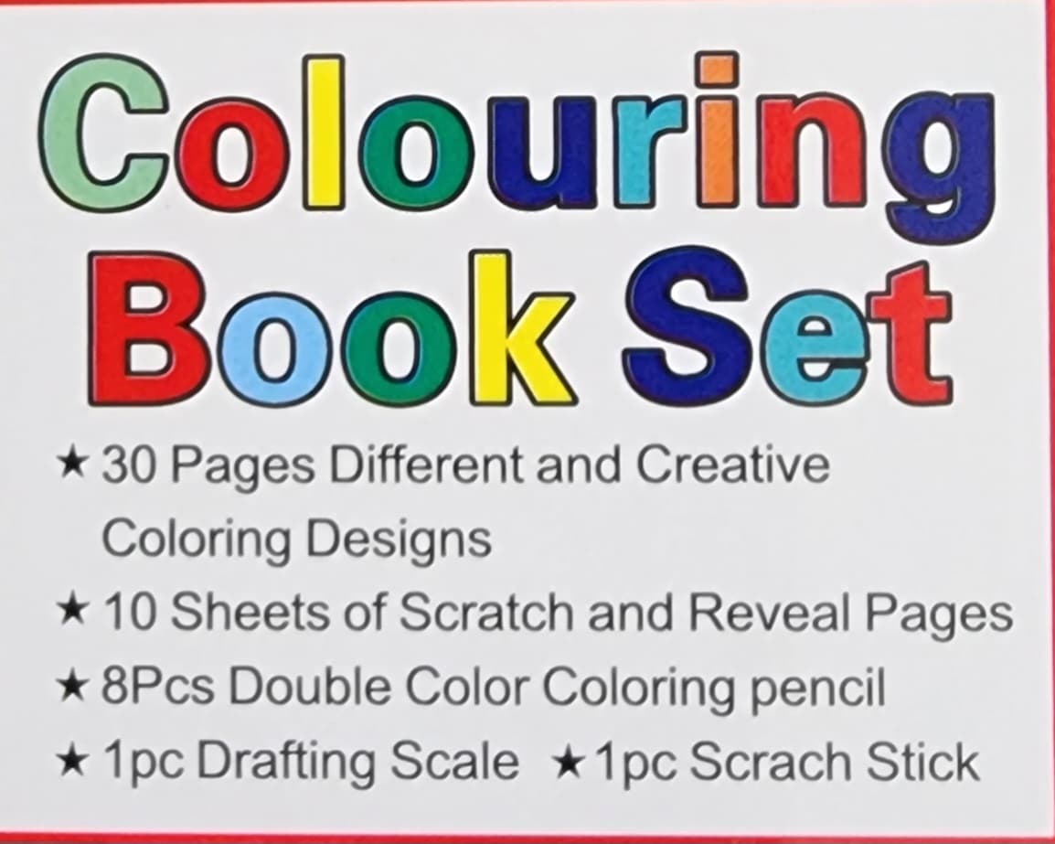 CREATIVE SCRATCH/COLORING TRAVEL BOOK SET