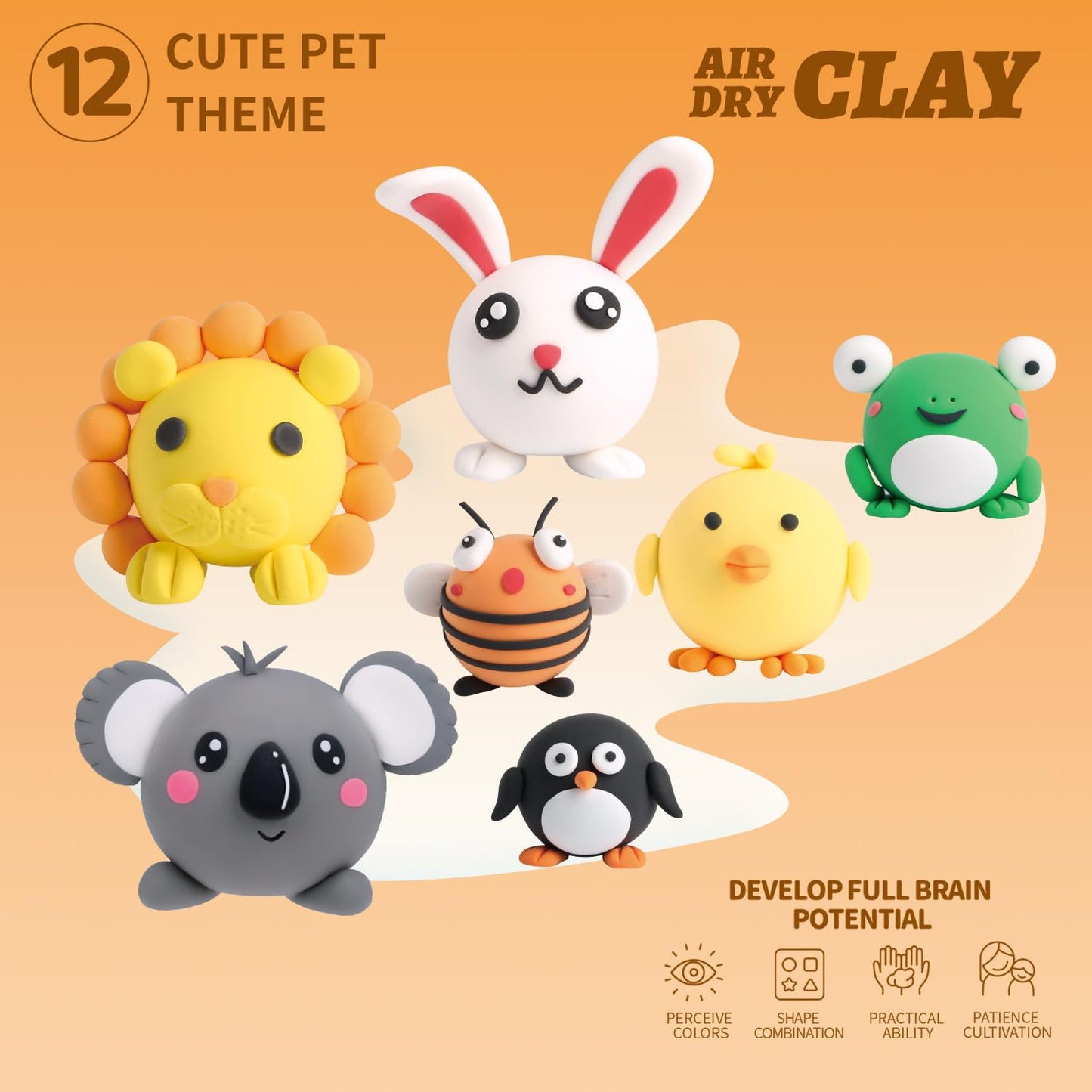 AIR DRY CLAY DIY CUTE PET PARK [ 1 PIECE ]
