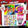 Miraculous Make Your Own Comic Book, Create 2 Comic Books Ladybug, Cat Noir, Tikki & More, DIY Comic Book Kit, Great Travel Toy, Road Trip Activity, Creative Toys for Kids Ages 6, 7, 8, 9, 10