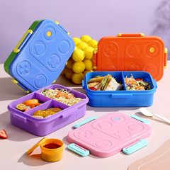 3 Compartments Bento Steel Lunch Box