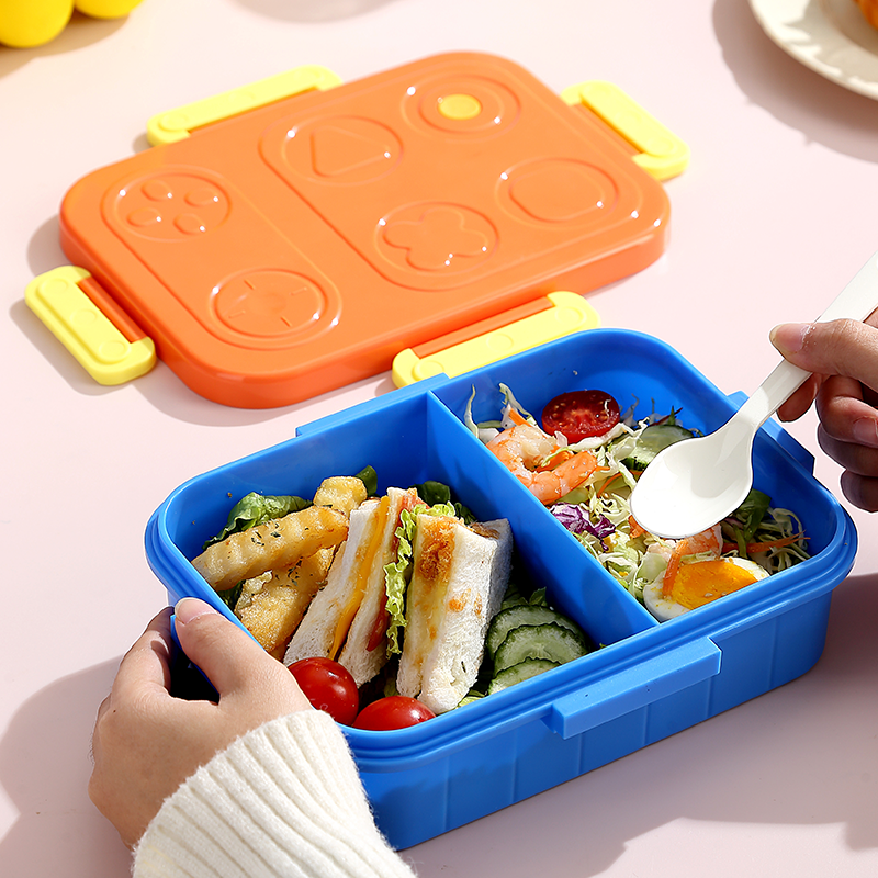 3 Compartments Bento Steel Lunch Box