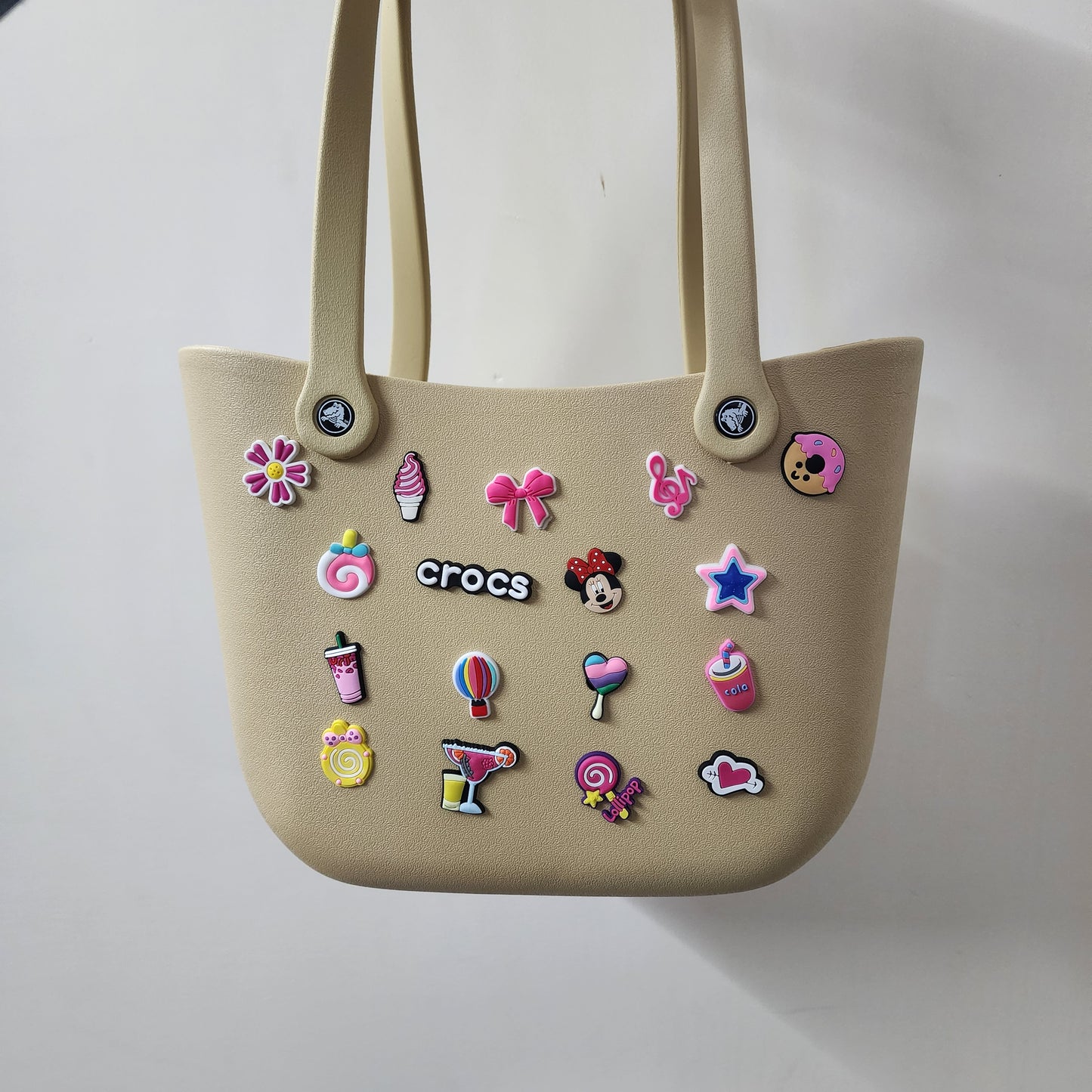Crocs Large Multipurpose Silicon Bag with [Charms ]