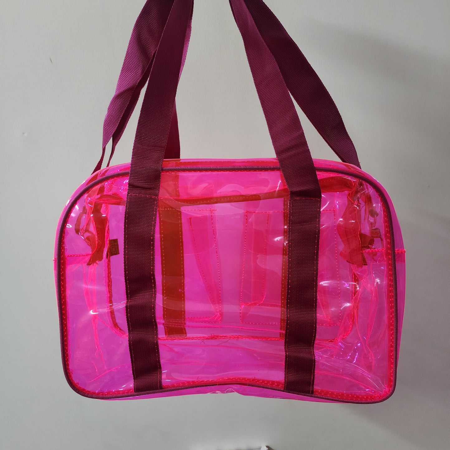 Tote/Jelly/Neon Bags with Two Pockets [ 15 X 9 X 6.5 ]