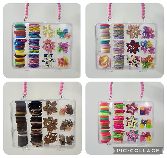 ASSORTED COLOURFUL HAIR ACCESSORIES SET