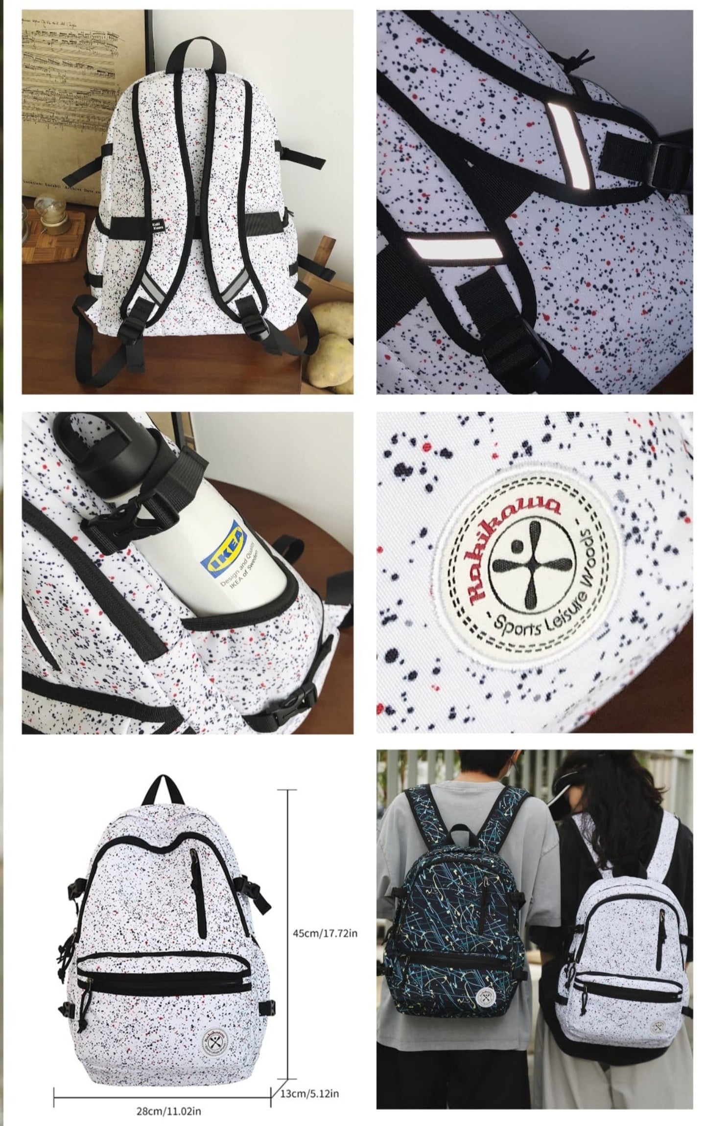 SPORTS LEISURE WOOD BAGS [ SIZE - L/30cm , W/18cm , H/45cm ]