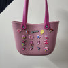 Crocs Large Multipurpose Silicon Bag with [Charms ]