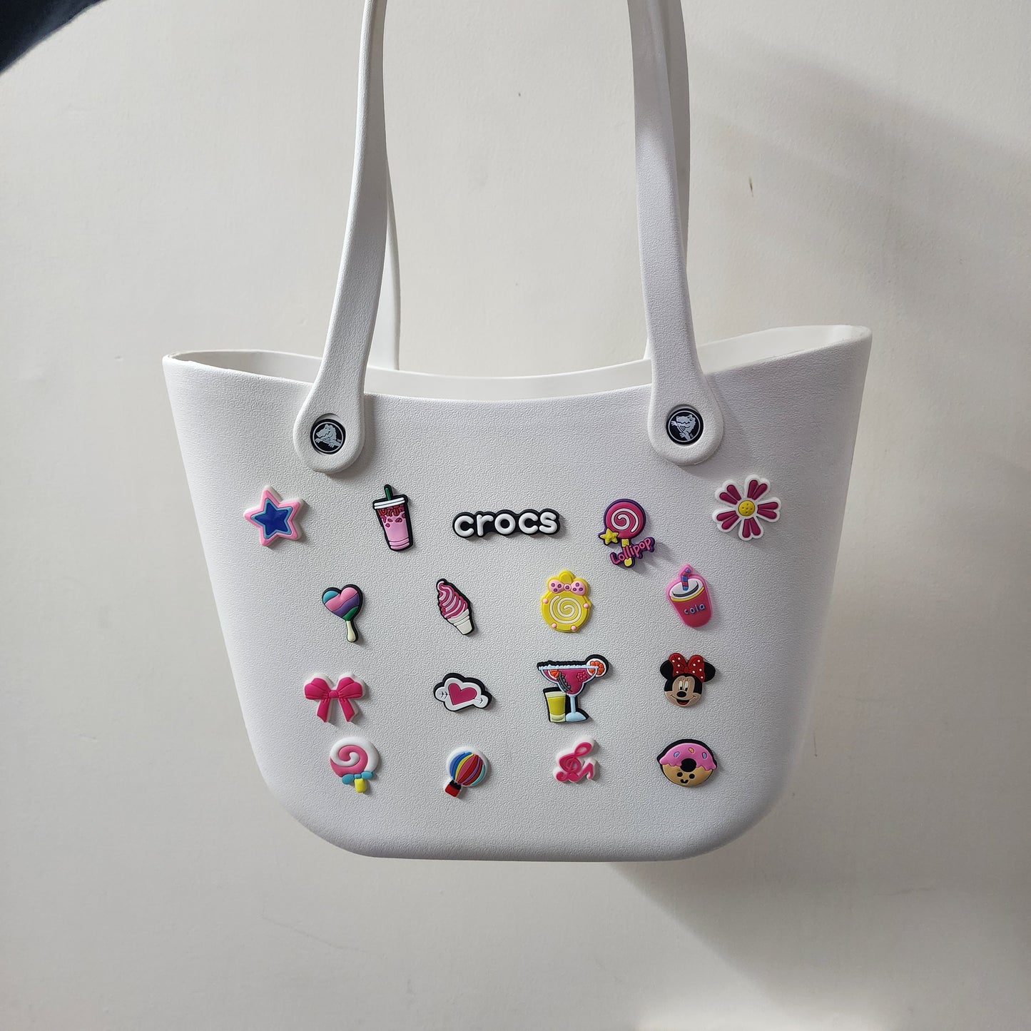 Crocs Large Multipurpose Silicon Bag with [Charms ]