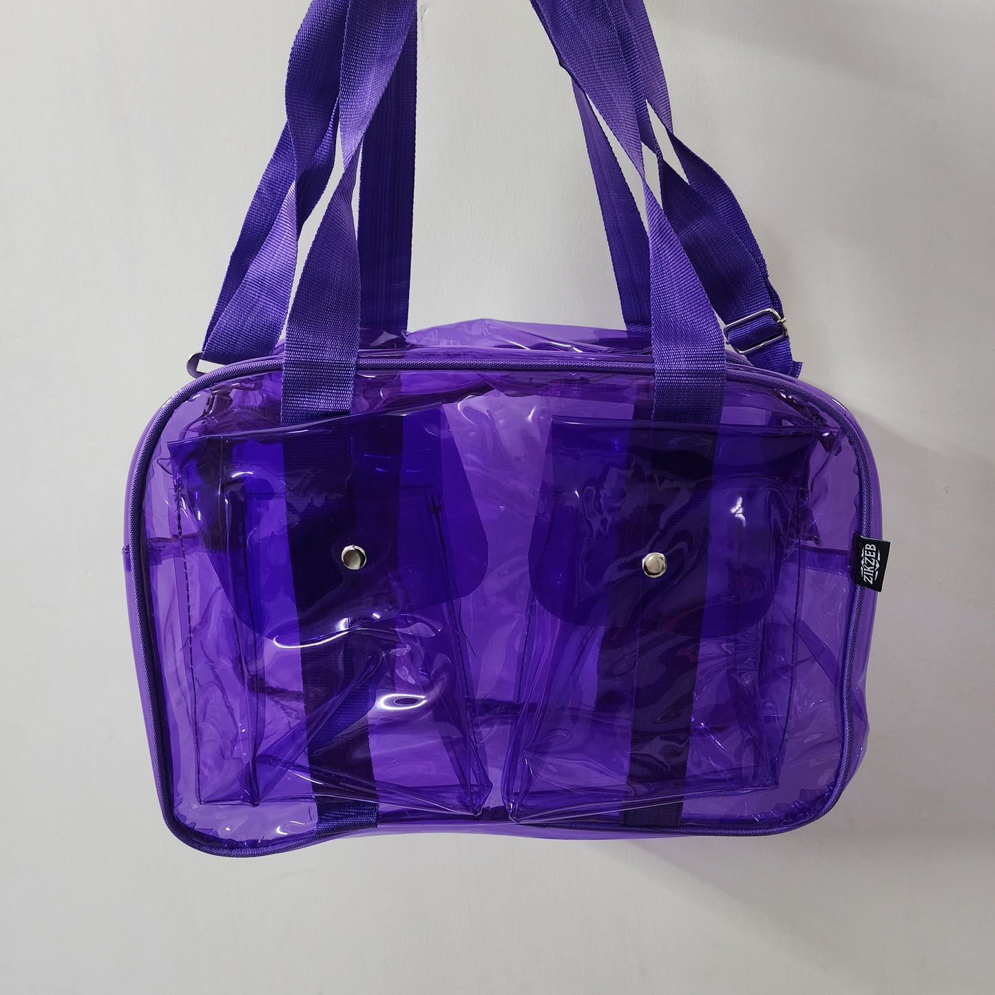 Tote/Jelly/Neon Bags with Two Pockets [ 15 X 9 X 6.5 ]