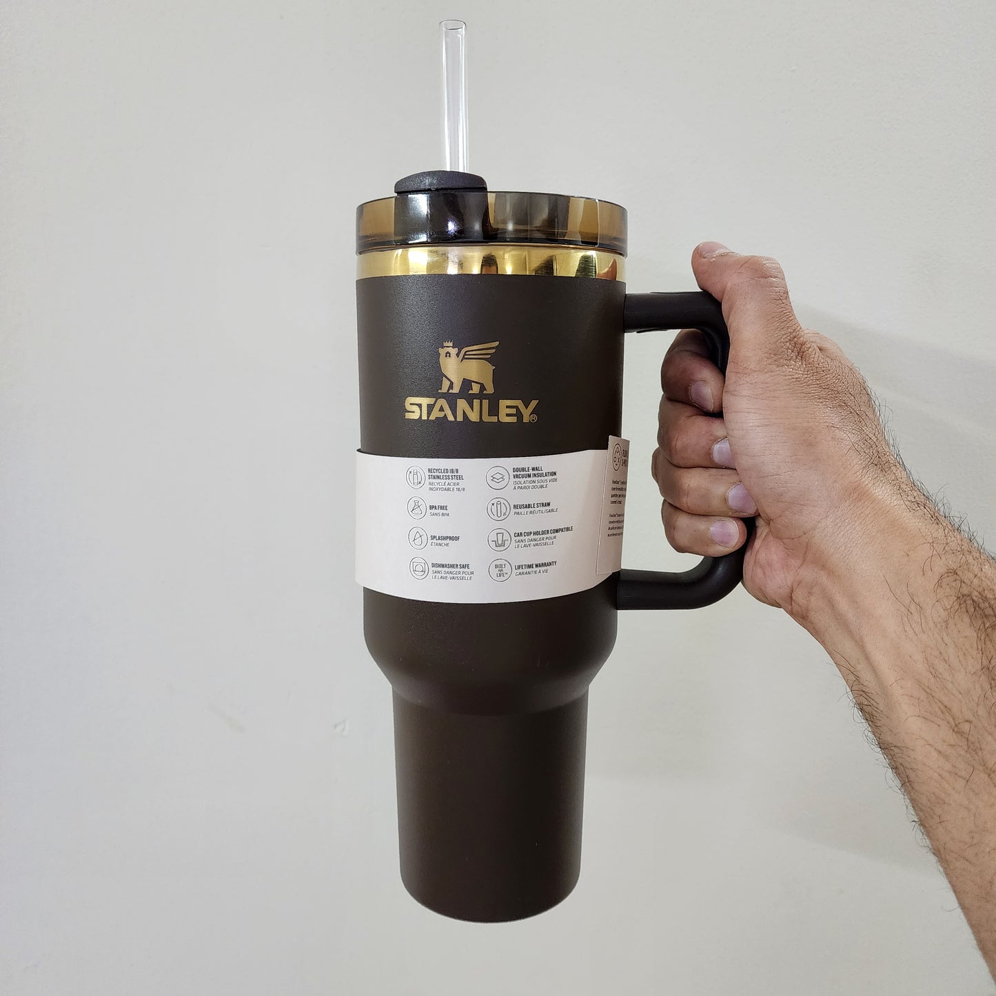 LIMITED EDITION CHOCOLATE GOLD STANLEY QUENCHER TUMBLER [ 40 OZ , 1.18L ]
