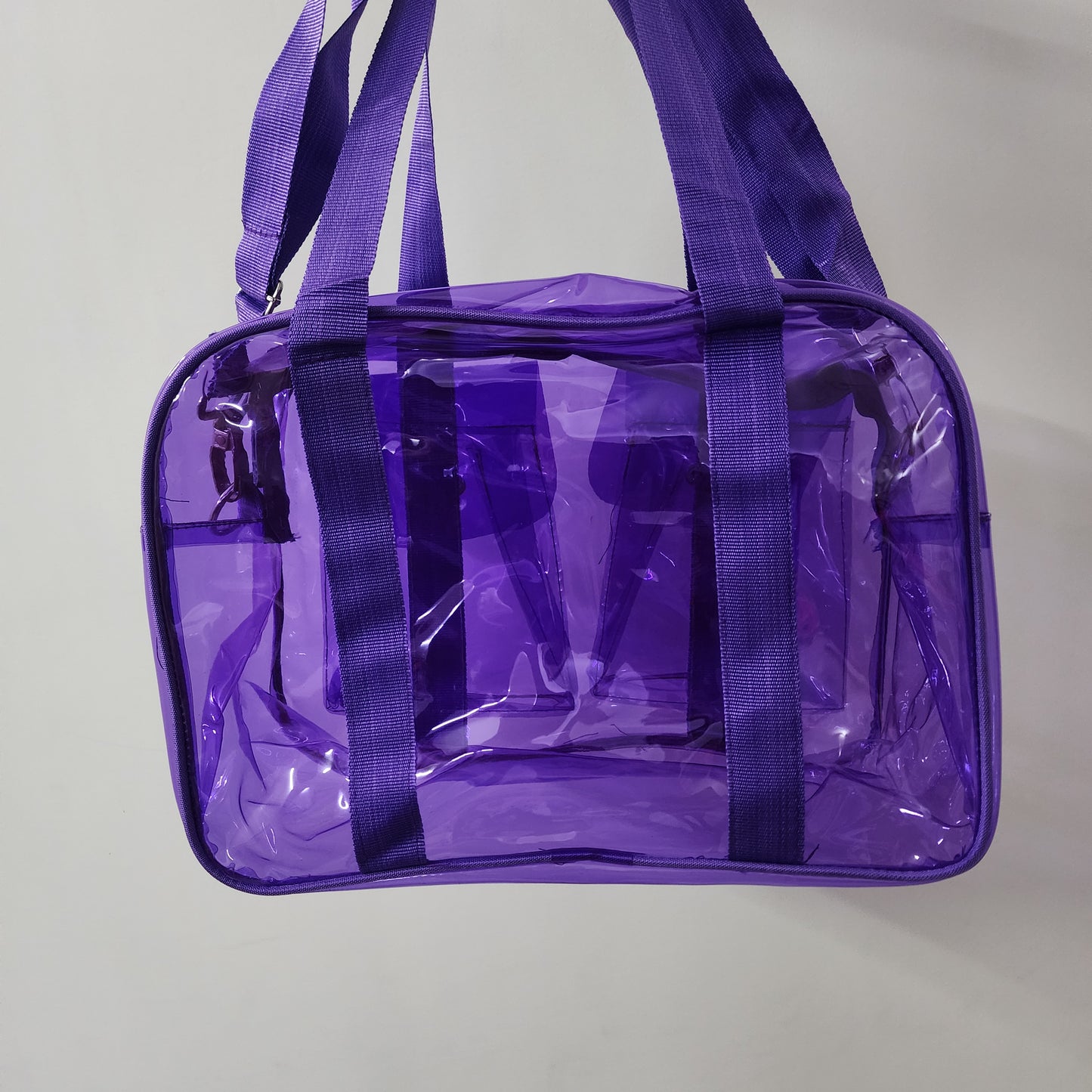 Tote/Jelly/Neon Bags with Two Pockets [ 15 X 9 X 6.5 ]