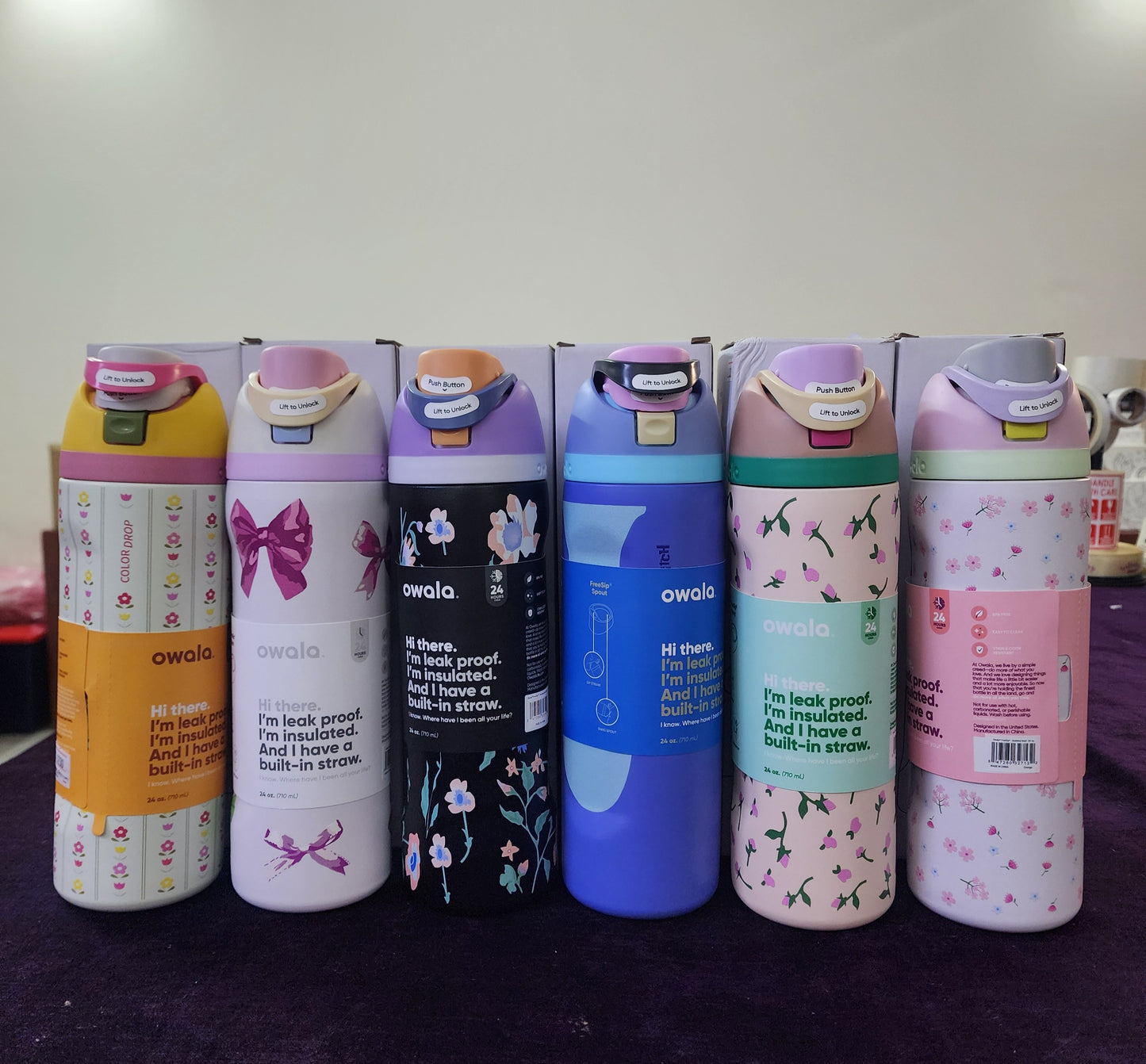 Owala FreeSip Insulated ss Water Bottle with Straw [ 710 ml ]