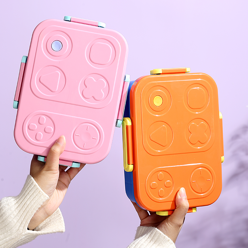 3 Compartments Bento Steel Lunch Box