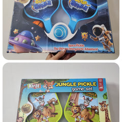 SPACE AND JUNGLE PICKLE GAME SET