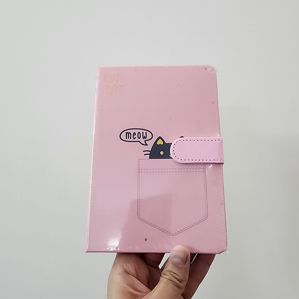 Cute Cat Diary / Notebook with Magnetic Strap