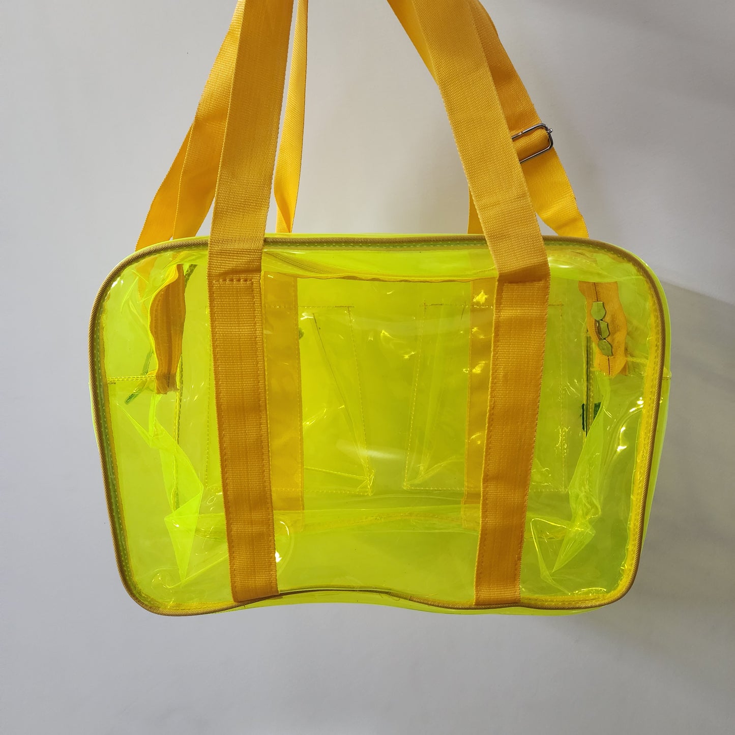 Tote/Jelly/Neon Bags with Two Pockets [ 15 X 9 X 6.5 ]