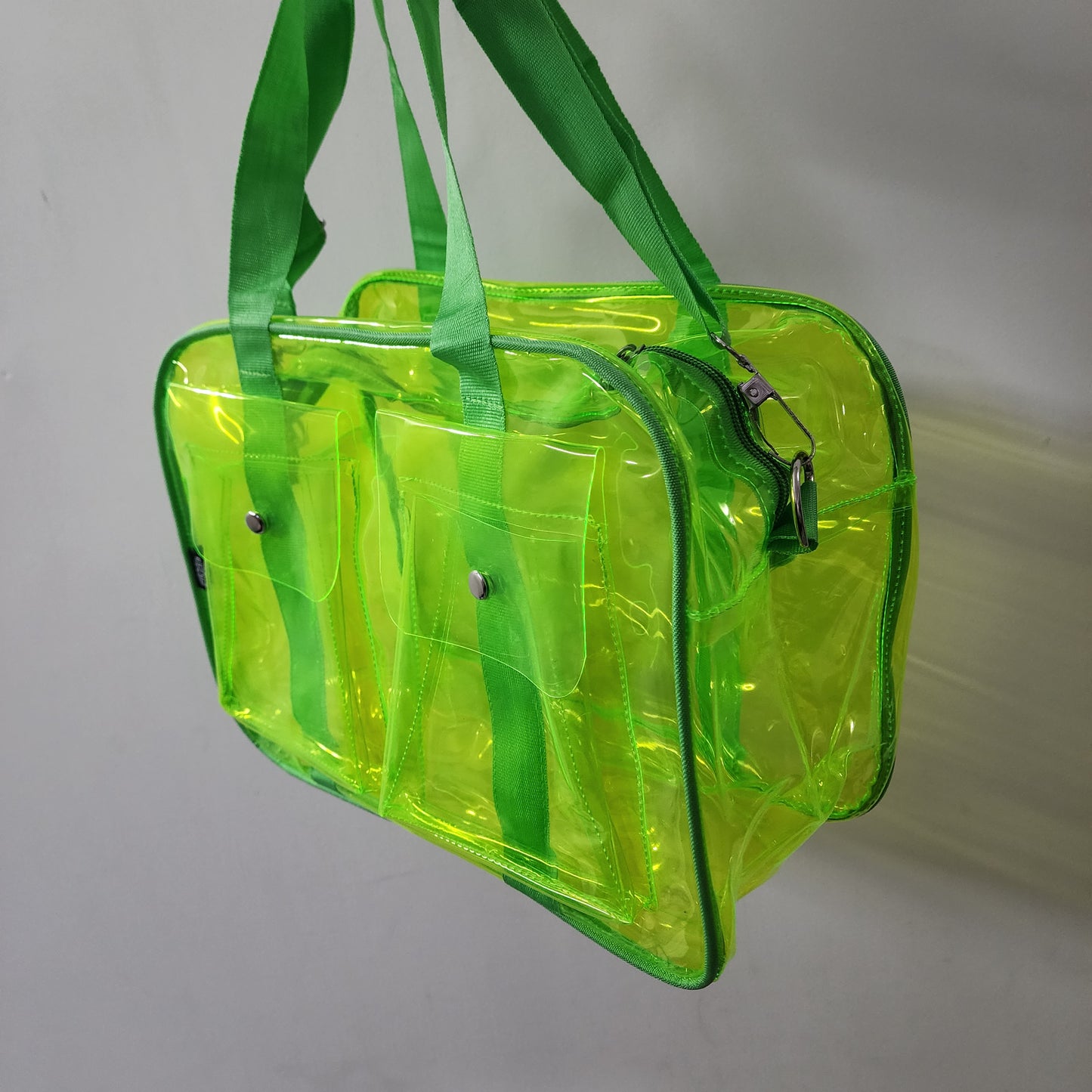Tote/Jelly/Neon Bags with Two Pockets [ 15 X 9 X 6.5 ]