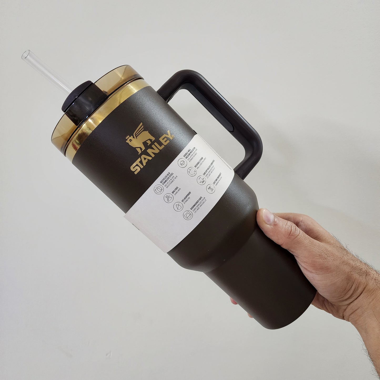 LIMITED EDITION CHOCOLATE GOLD STANLEY QUENCHER TUMBLER [ 40 OZ , 1.18L ]