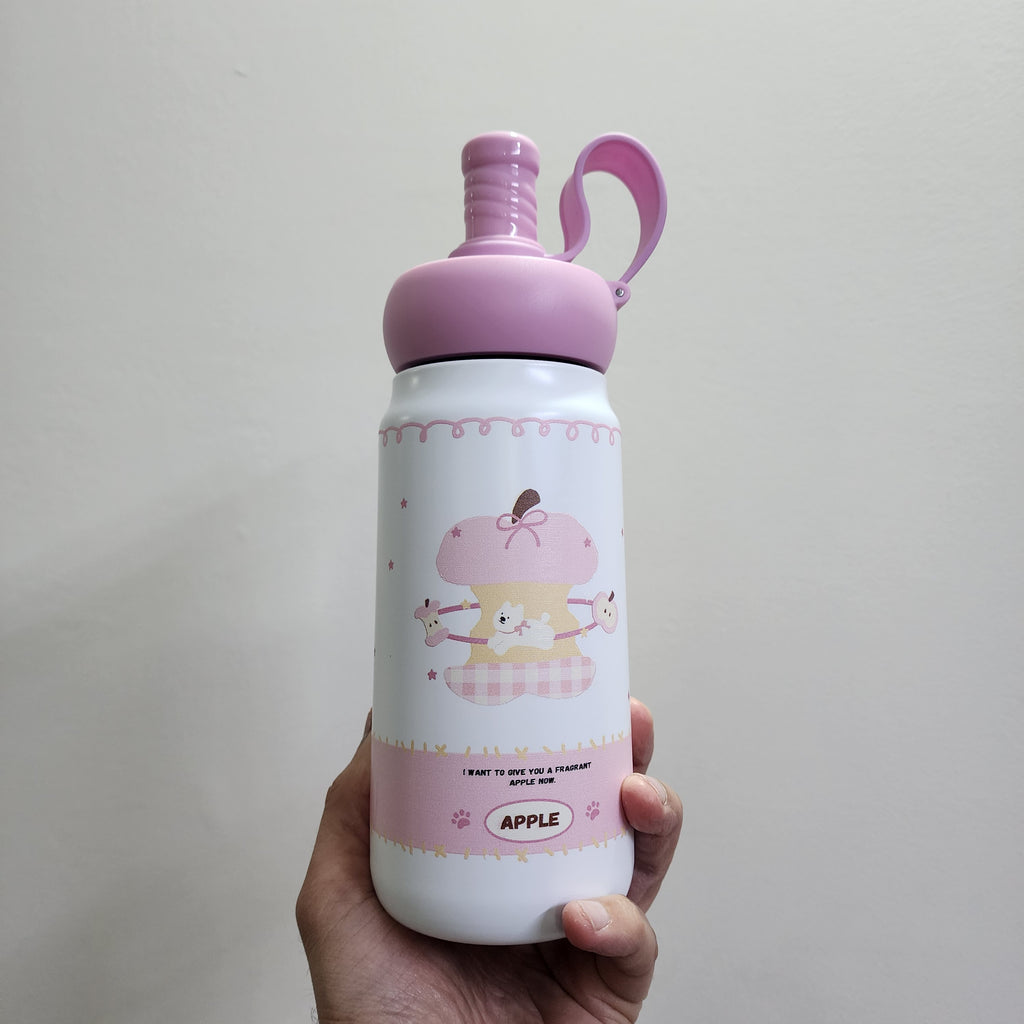 Cute Insulated Bottles SUS 316, volume 500ml , Hot and cold [ Stainless Steel ]