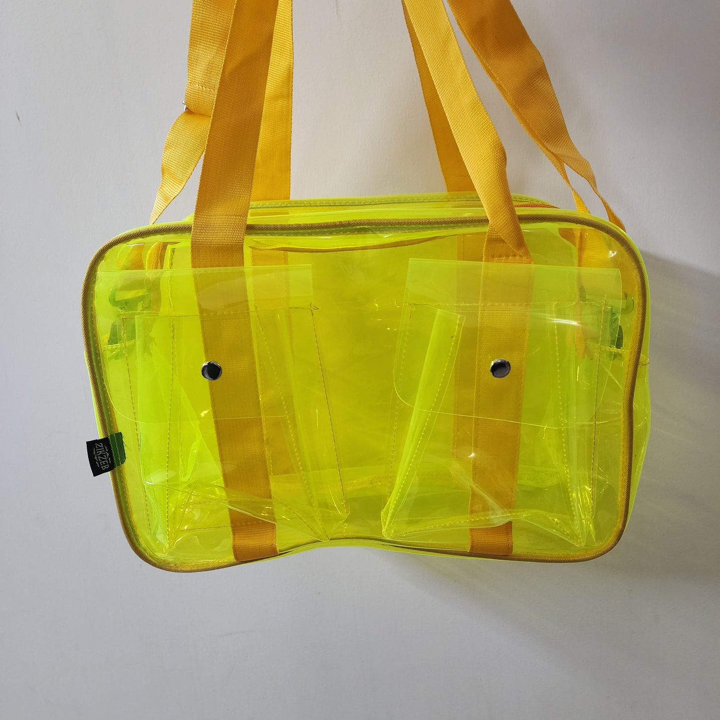 Tote/Jelly/Neon Bags with Two Pockets [ 15 X 9 X 6.5 ]