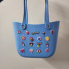 Crocs Large Multipurpose Silicon Bag with [Charms ]