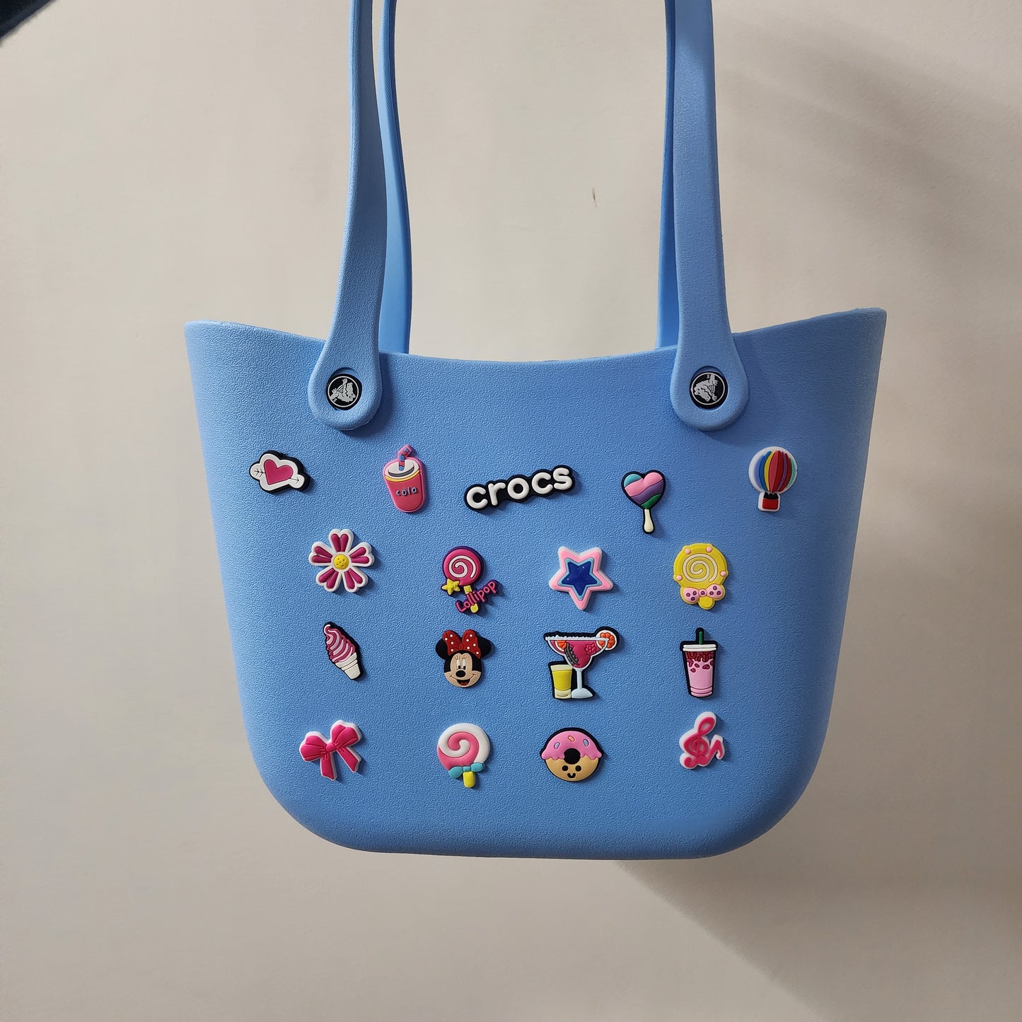 Crocs Large Multipurpose Silicon Bag with [Charms ]