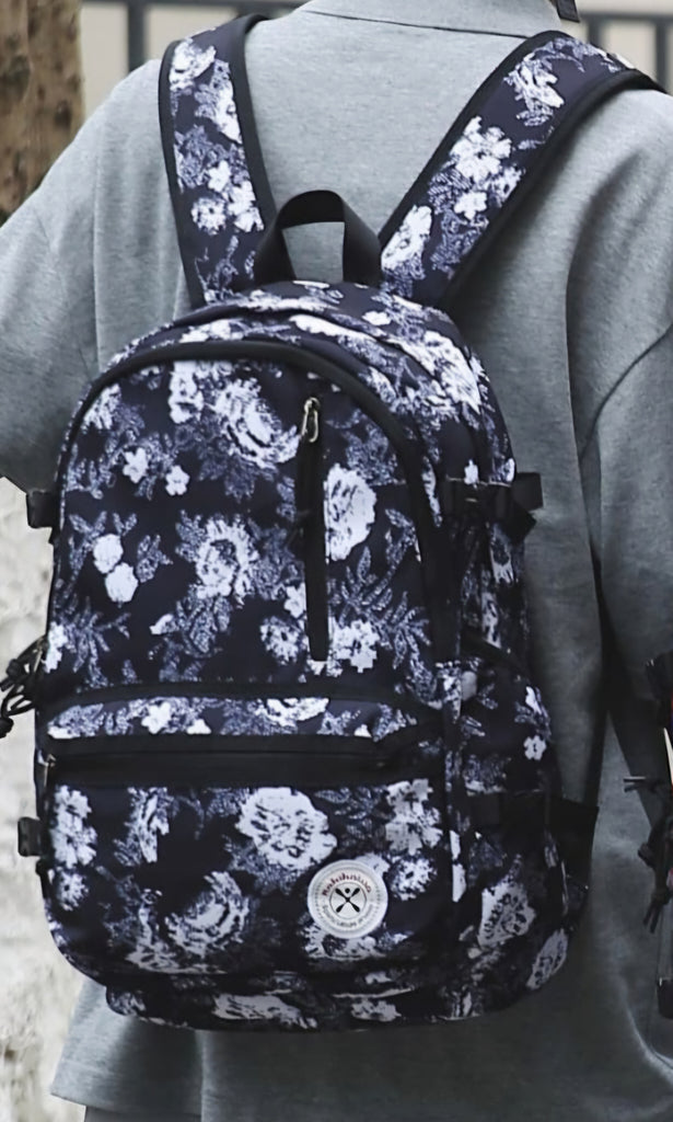 SPORTS LEISURE WOOD FLORAL BAGS [ SIZE - L/30cm , W/18cm , H/45cm ]
