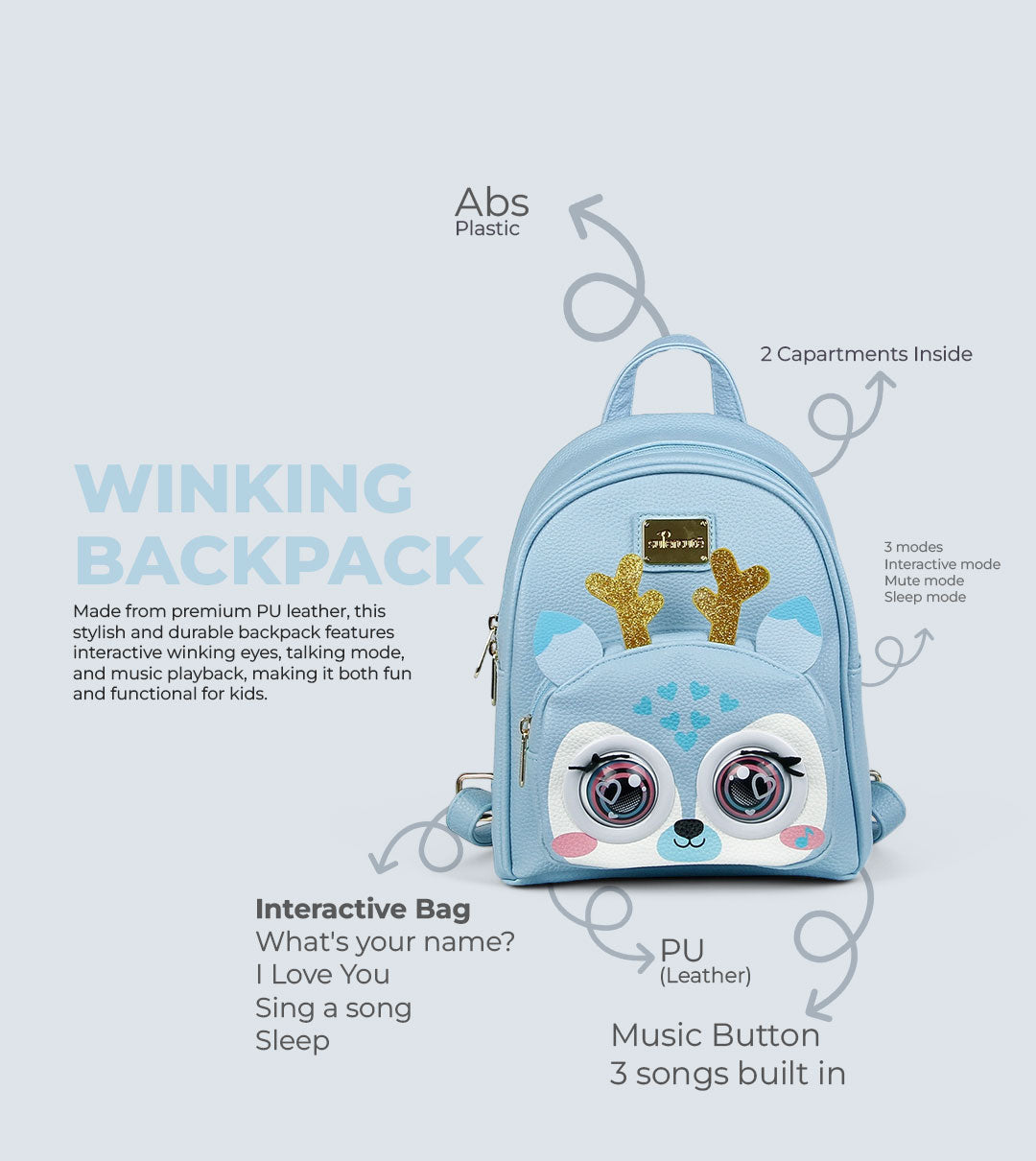 Winking Elfe Backpack for kids