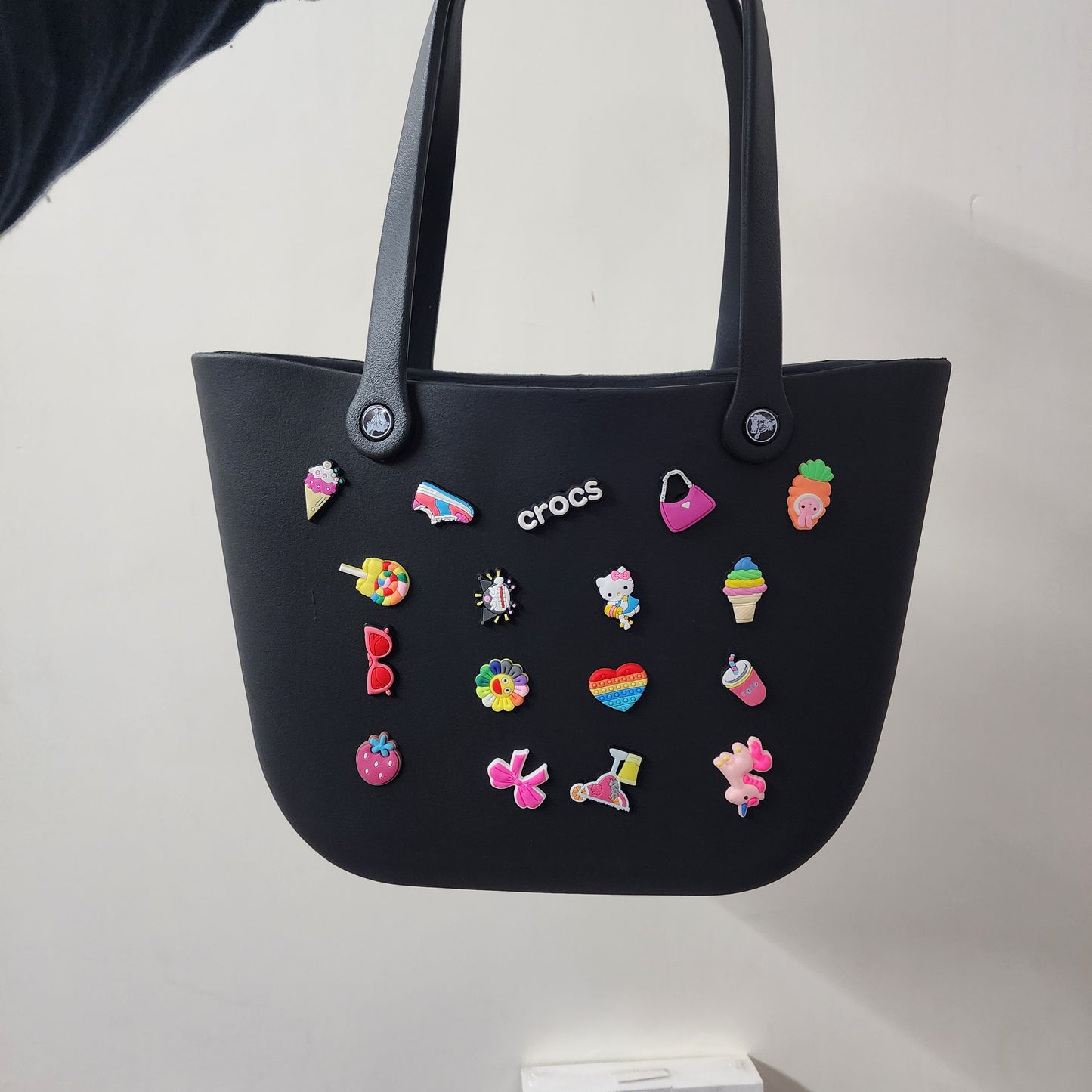 Crocs Large Multipurpose Silicon Bag with [Charms ]