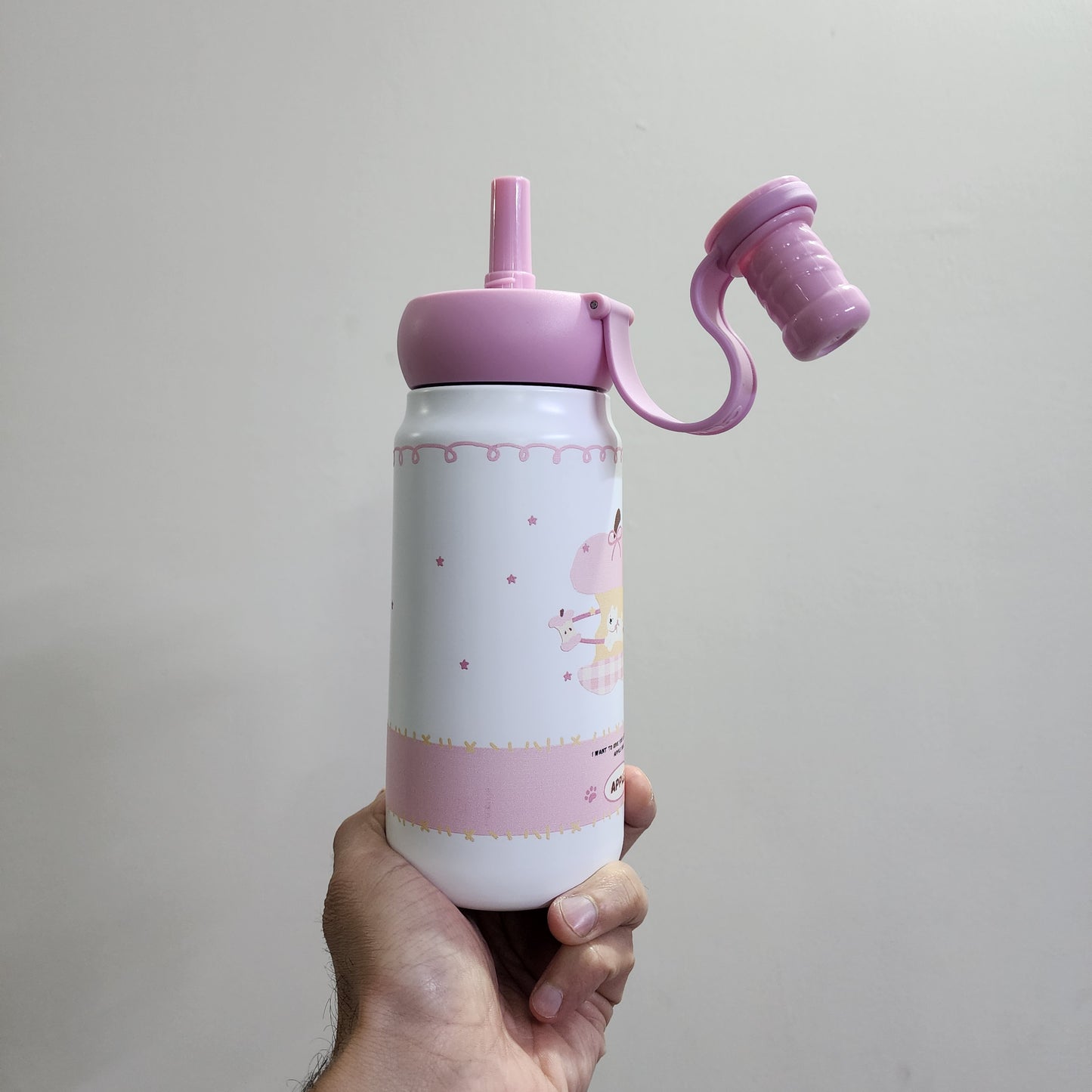 Cute Insulated Bottles SUS 316, volume 500ml , Hot and cold [ Stainless Steel ]