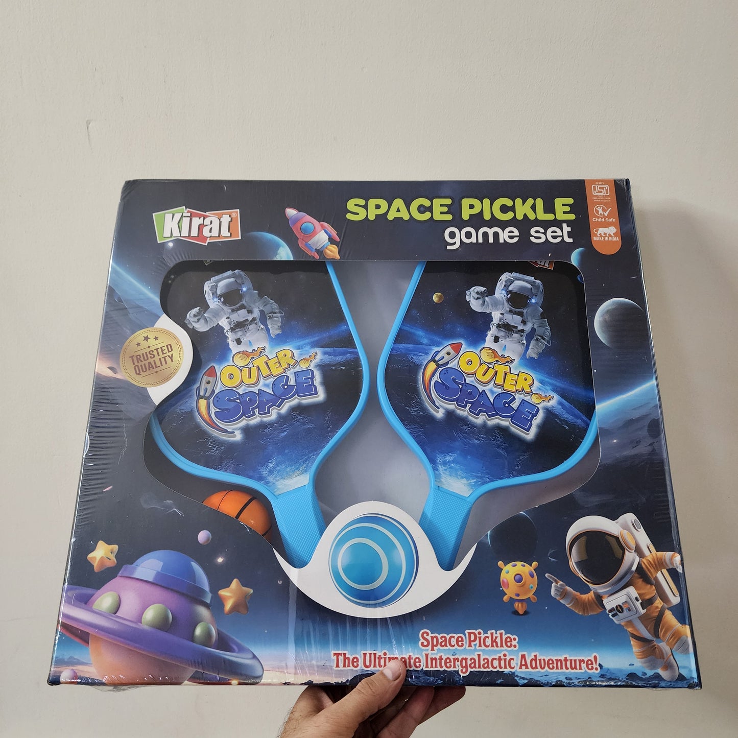 SPACE AND JUNGLE PICKLE GAME SET