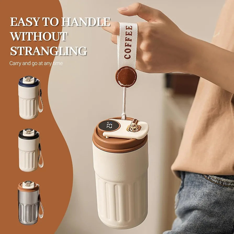 VACUUM COFFEE MUG STAINLESS STEEL [ 460ml ]