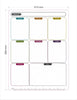 MAGNETIC WEEKLY CALENDER/ PLANNER  FOR FRIDGE WITH MARKER
